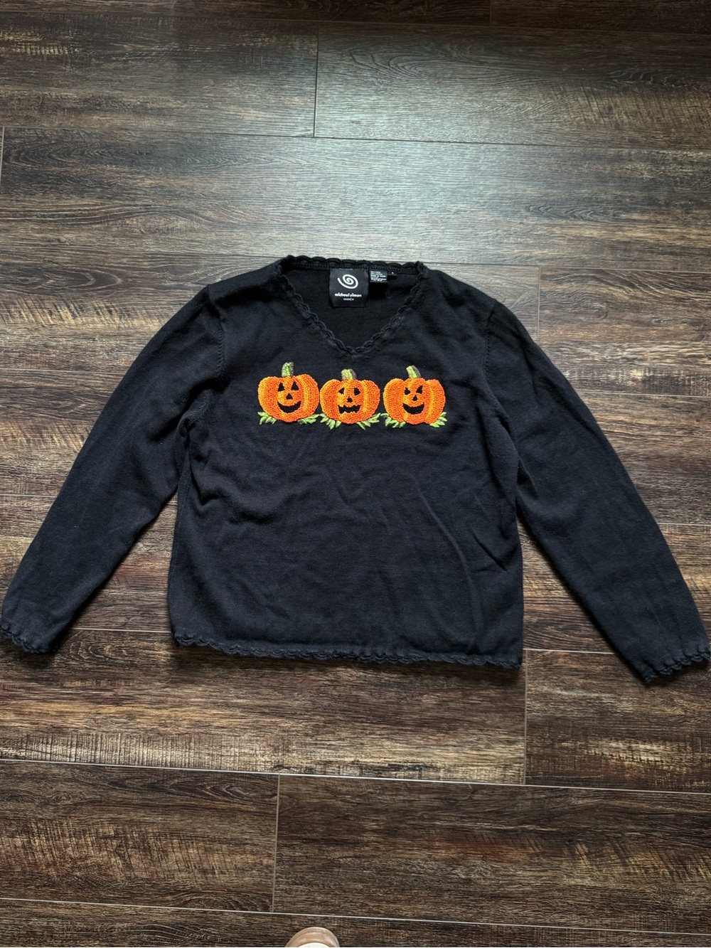Vintage Michael Simon Pumpkin Sweater L - Picture 2 of 4
